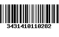 Código de Barras 3431410110282