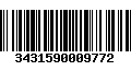 Código de Barras 3431590009772