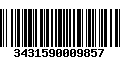 Código de Barras 3431590009857