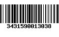 Código de Barras 3431590013038