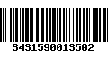 Código de Barras 3431590013502