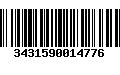 Código de Barras 3431590014776