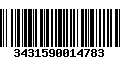 Código de Barras 3431590014783