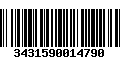 Código de Barras 3431590014790