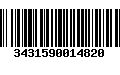 Código de Barras 3431590014820