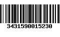 Código de Barras 3431590015230