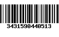 Código de Barras 3431590440513