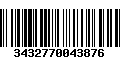 Código de Barras 3432770043876