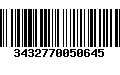 Código de Barras 3432770050645