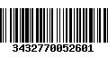 Código de Barras 3432770052601