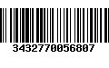 Código de Barras 3432770056807