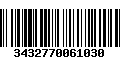 Código de Barras 3432770061030