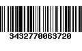 Código de Barras 3432770063720