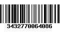 Código de Barras 3432770064086