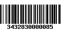 Código de Barras 3432830000085