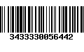 Código de Barras 3433330056442