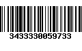 Código de Barras 3433330059733