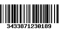 Código de Barras 3433871230189