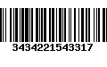 Código de Barras 3434221543317