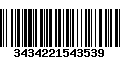 Código de Barras 3434221543539