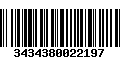 Código de Barras 3434380022197