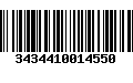 Código de Barras 3434410014550