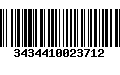 Código de Barras 3434410023712