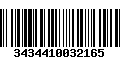 Código de Barras 3434410032165