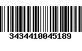 Código de Barras 3434410045189