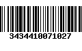 Código de Barras 3434410071027