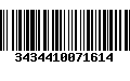 Código de Barras 3434410071614