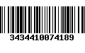 Código de Barras 3434410074189