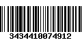 Código de Barras 3434410074912