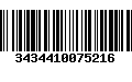 Código de Barras 3434410075216