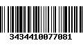 Código de Barras 3434410077081