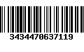 Código de Barras 3434470637119