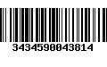 Código de Barras 3434590043814