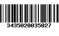 Código de Barras 3435020035027