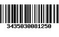 Código de Barras 3435030081250