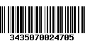 Código de Barras 3435070024705