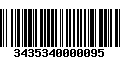 Código de Barras 3435340000095