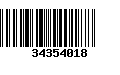 Código de Barras 34354018