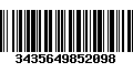 Código de Barras 3435649852098