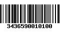 Código de Barras 3436590010100