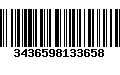 Código de Barras 3436598133658