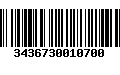 Código de Barras 3436730010700