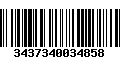 Código de Barras 3437340034858