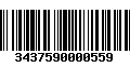 Código de Barras 3437590000559