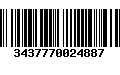 Código de Barras 3437770024887