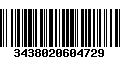 Código de Barras 3438020604729